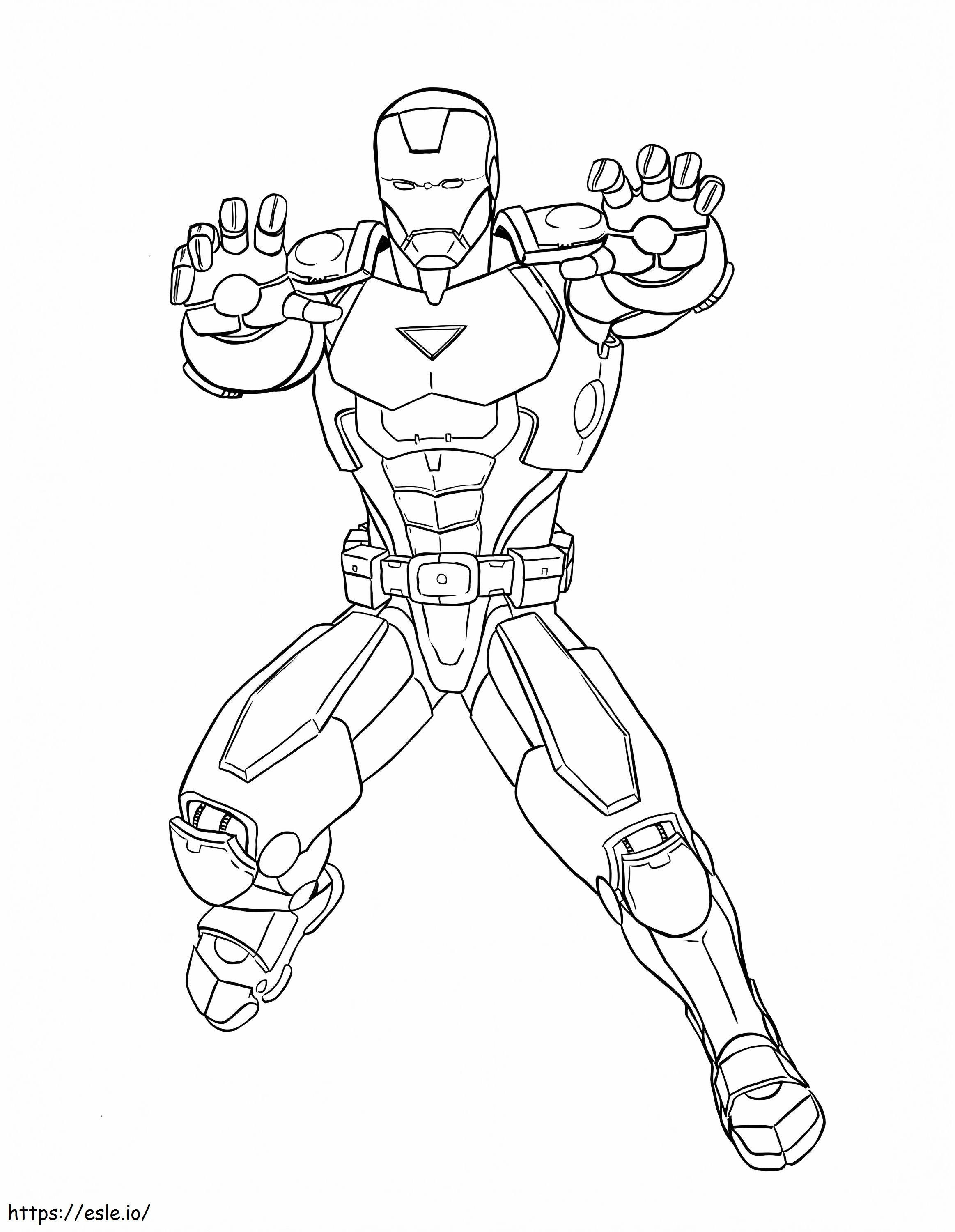 Awesome Iron Man coloring page