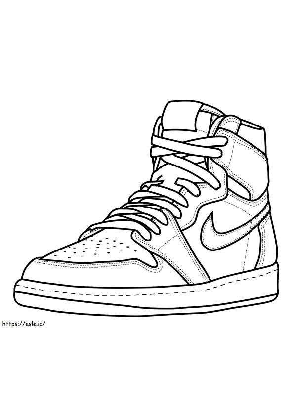 Sneaker Jordan 1 ausmalbilder