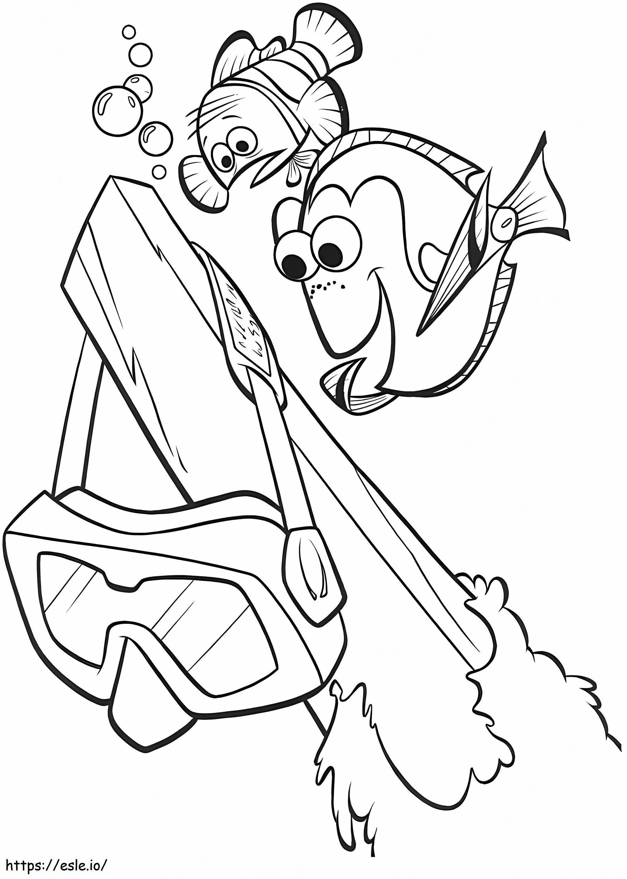 1535533161 Dory Reading A4 coloring page