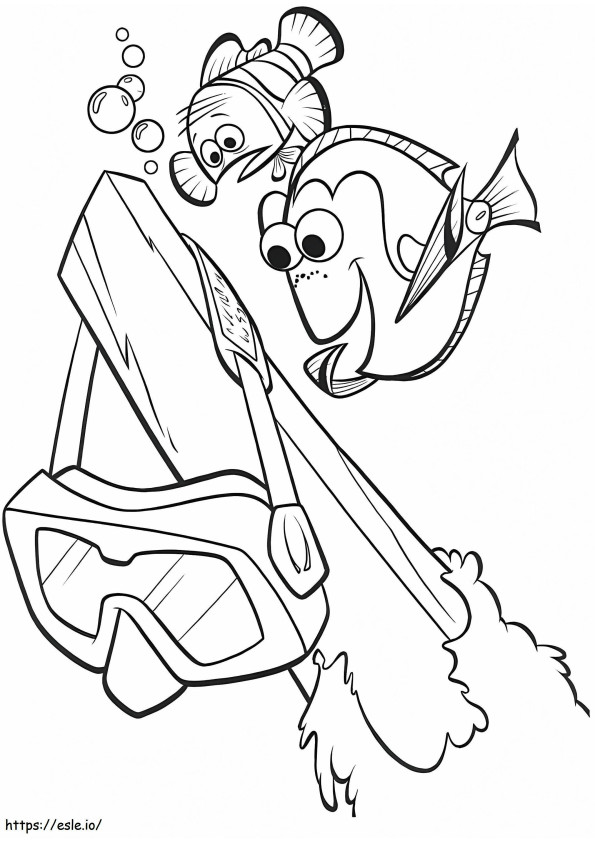 1535533161 Dory Reading A4 coloring page