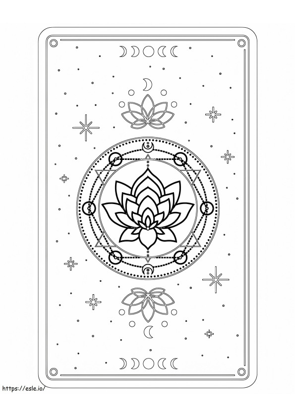 Tarot Card Printable coloring page