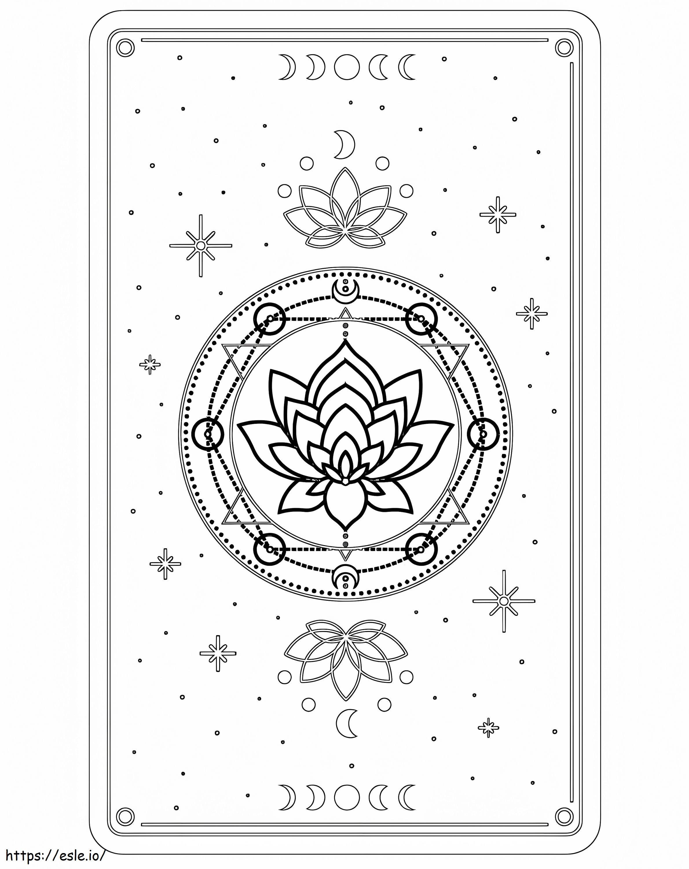 Tarot Card Printable Coloring Page Tarot Card Printable Coloring Page