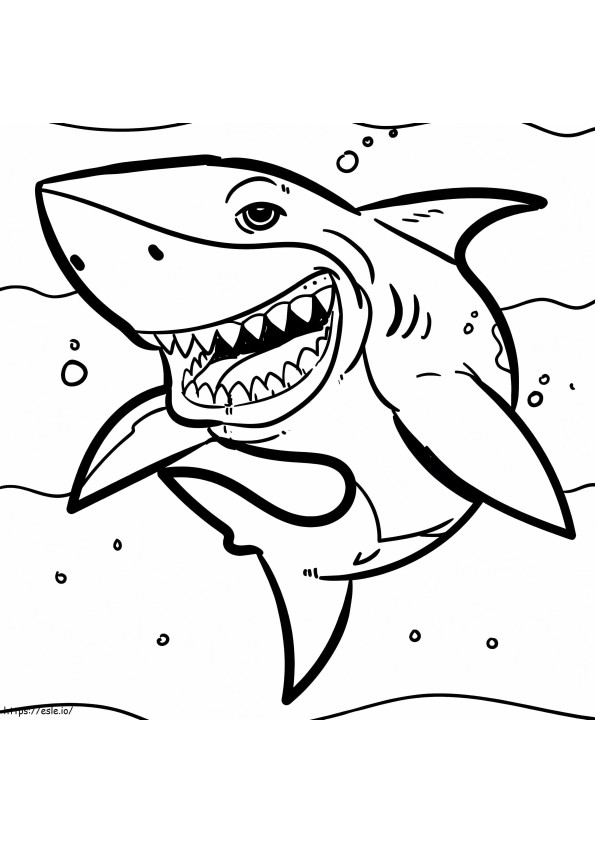 Printable Shark coloring page