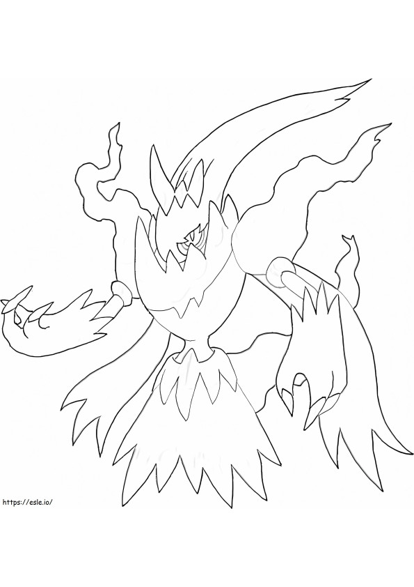Coloriage Pokemon Darkrai 3 à imprimer dessin