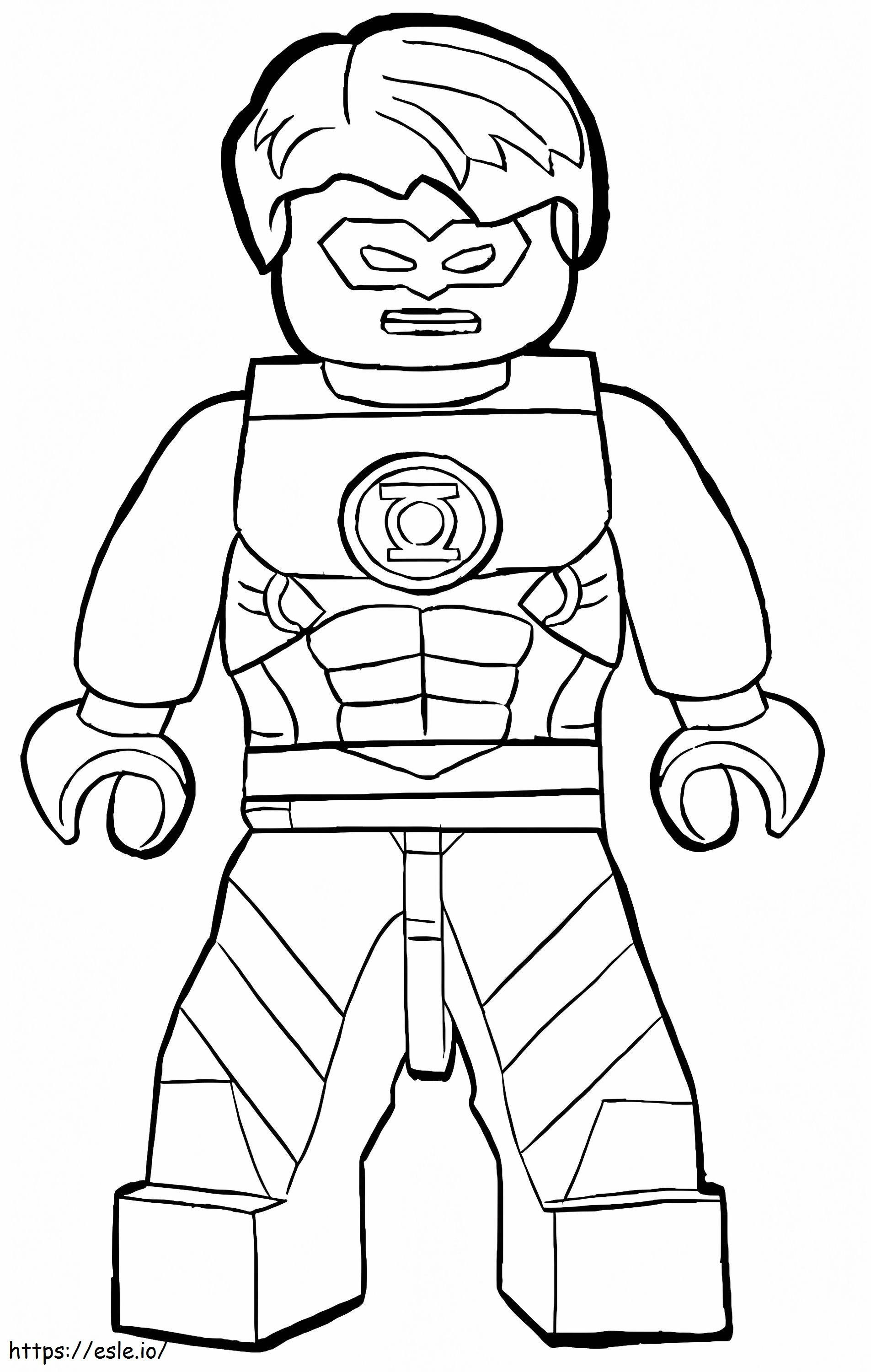 Lego Green Lantern coloring page