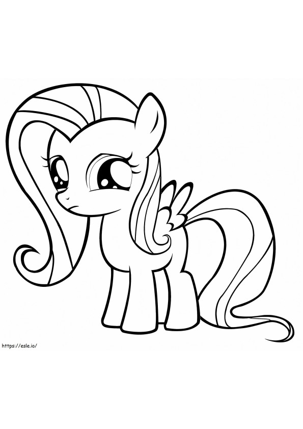 Fluttershy 5 coloring page
