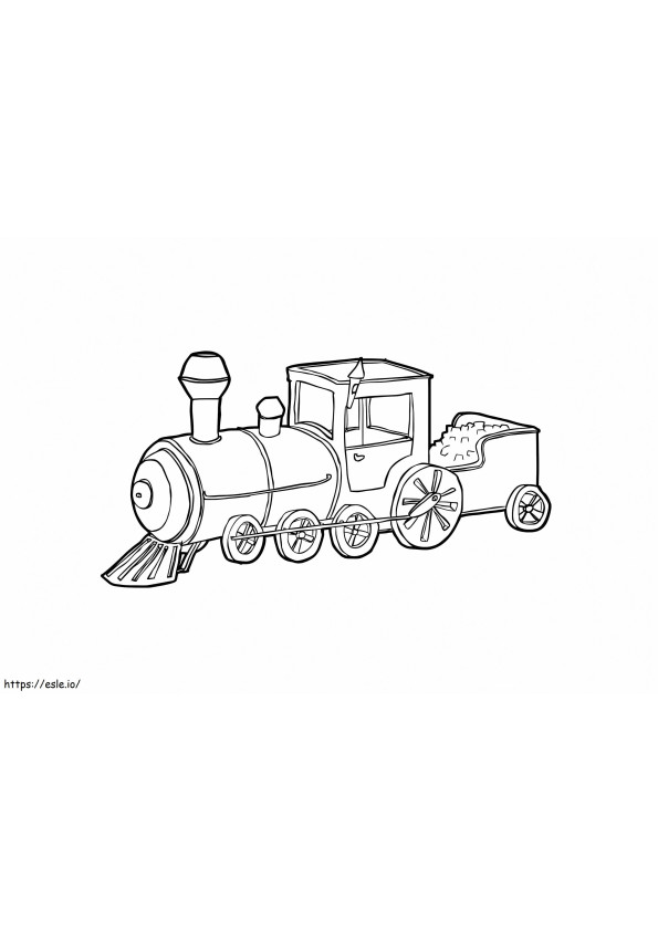 Train Engine coloring page