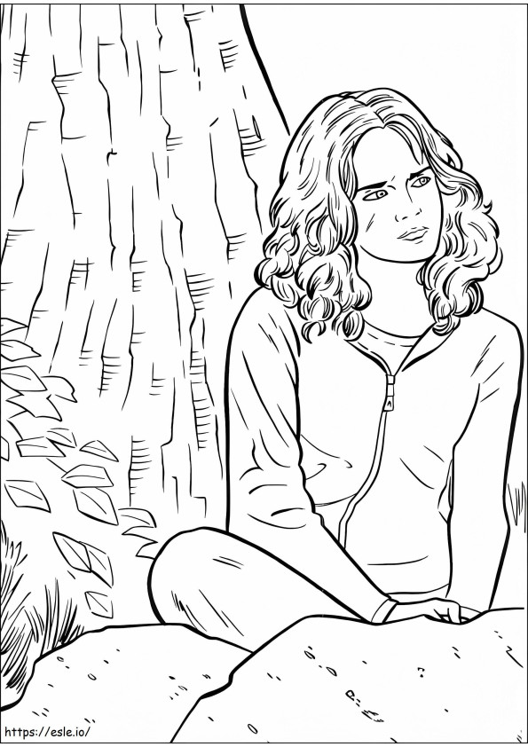 Hermione Granger 4 coloring page