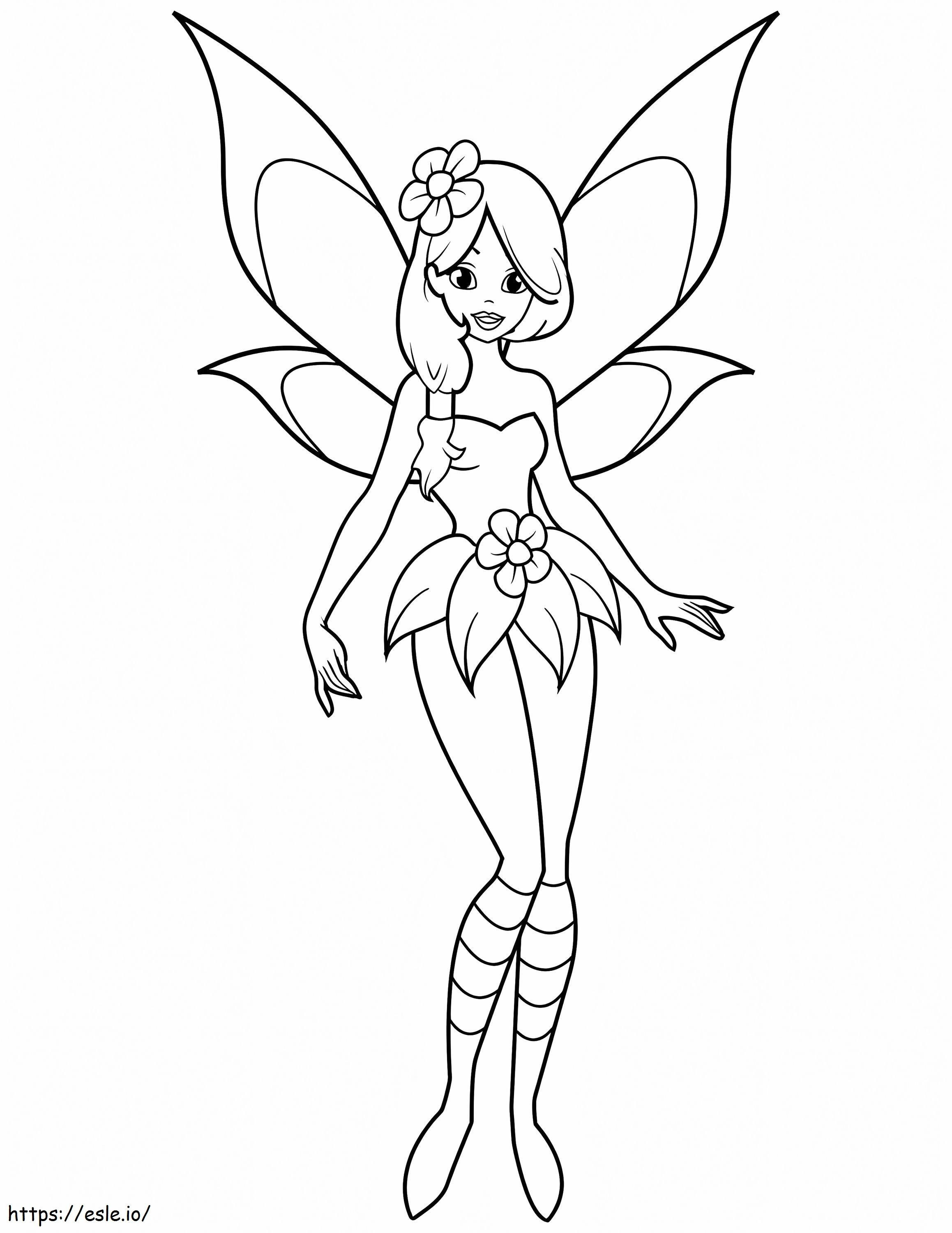 Glorious Fairy coloring page