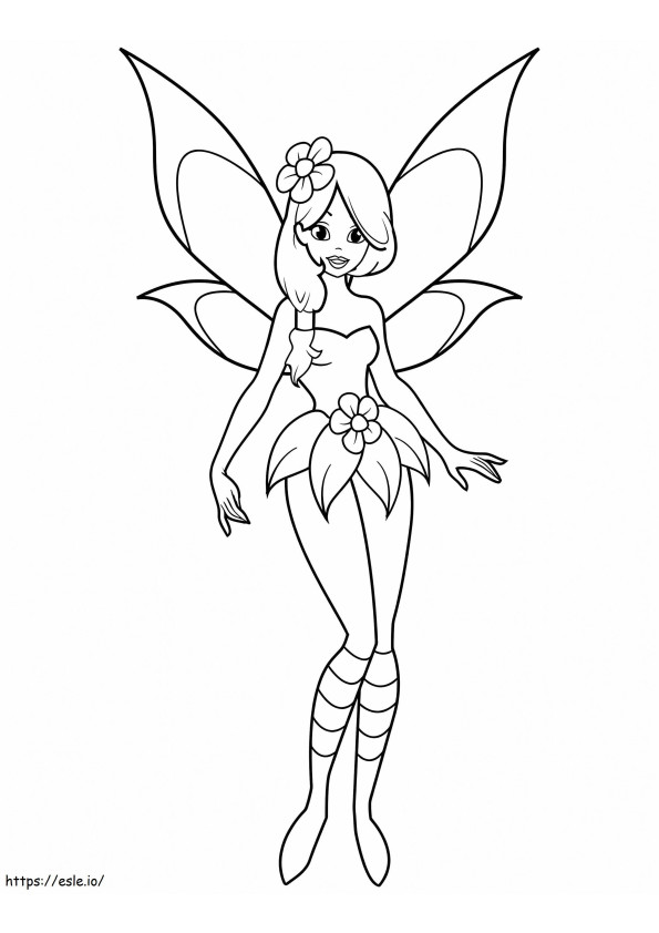 Glorious Fairy coloring page