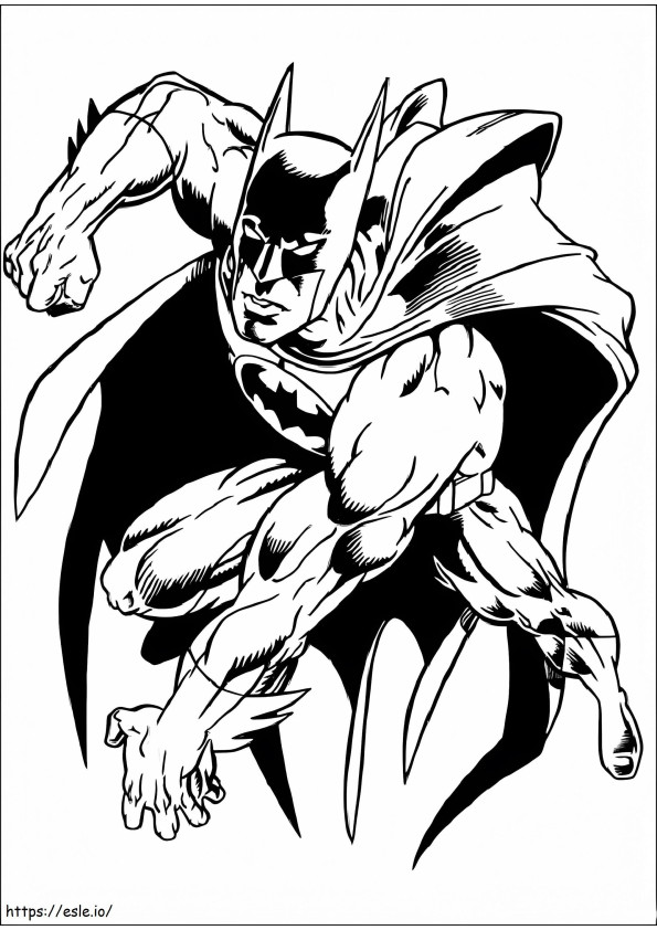 Hero Batman coloring page
