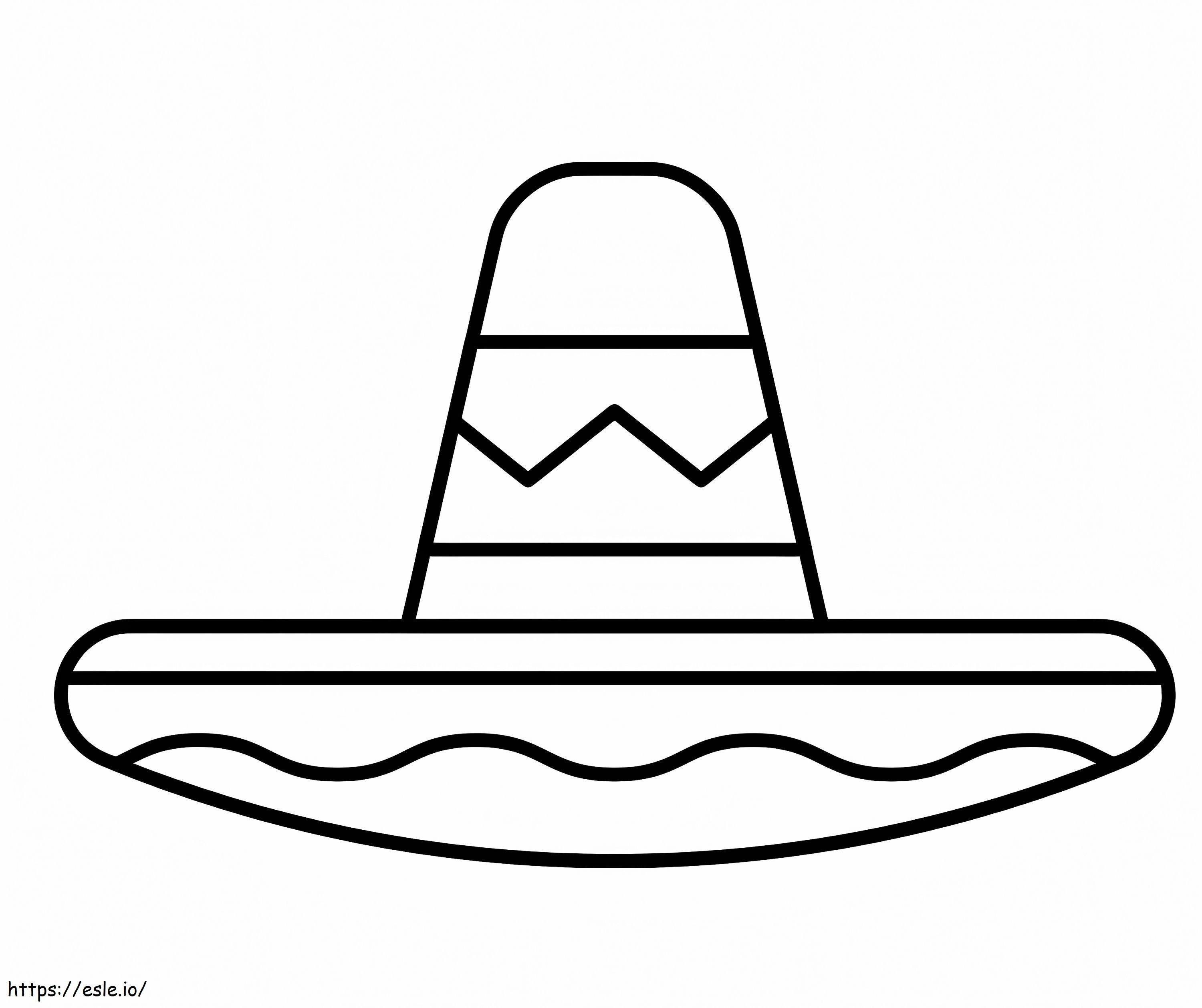Simple Hat Hat coloring page