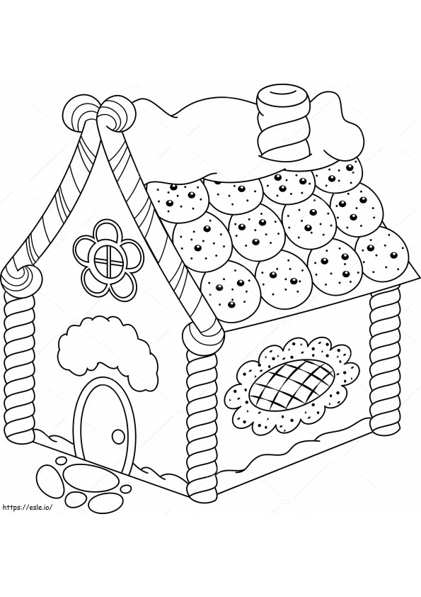 1540893788 Depositphotos 73560441 Stock Illustration Gingerbread House coloring page