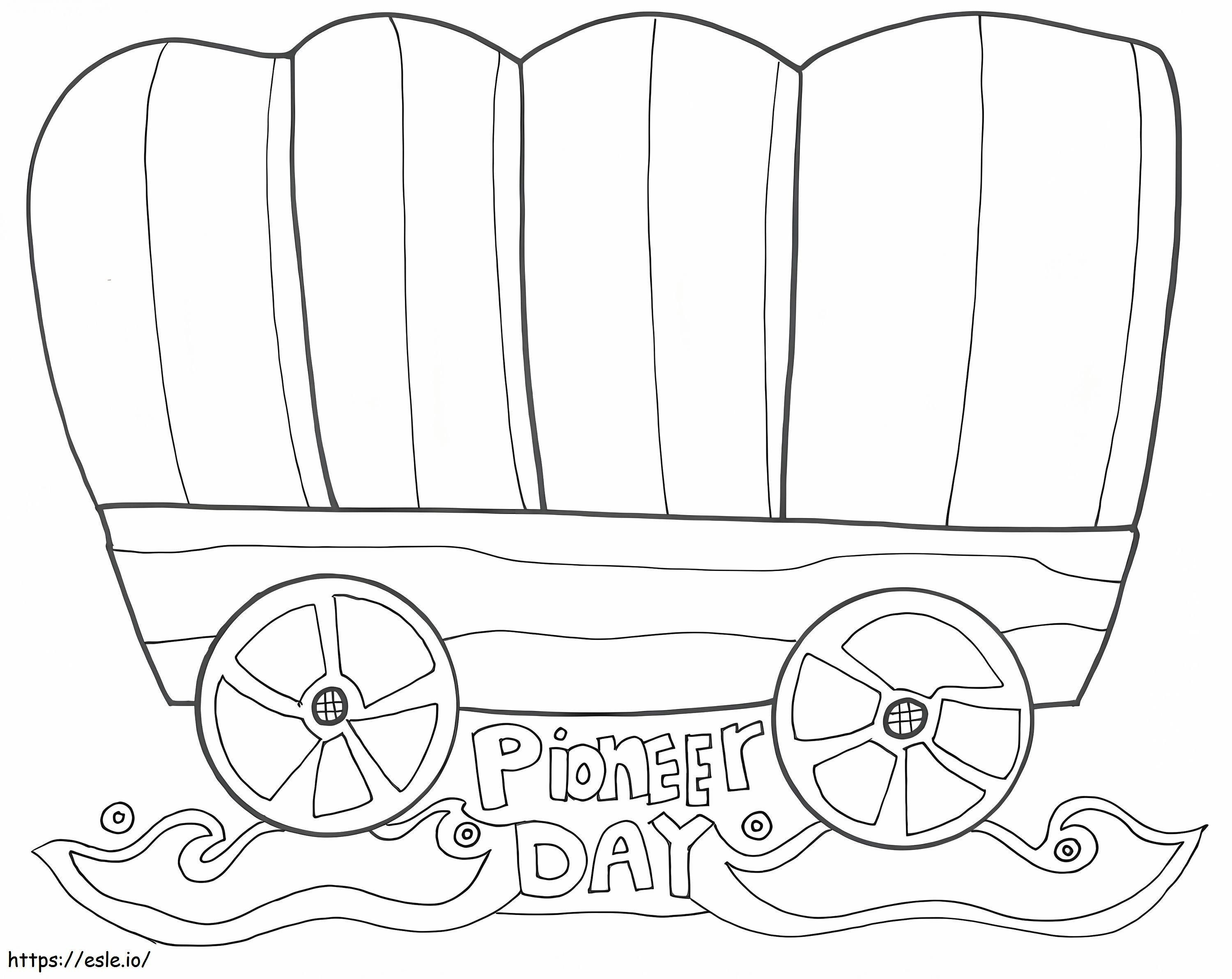Dia do Pioneiro 5 para colorir