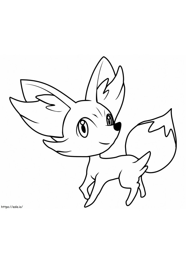 Coloriage Pokémon de Feunnec 2 à imprimer dessin