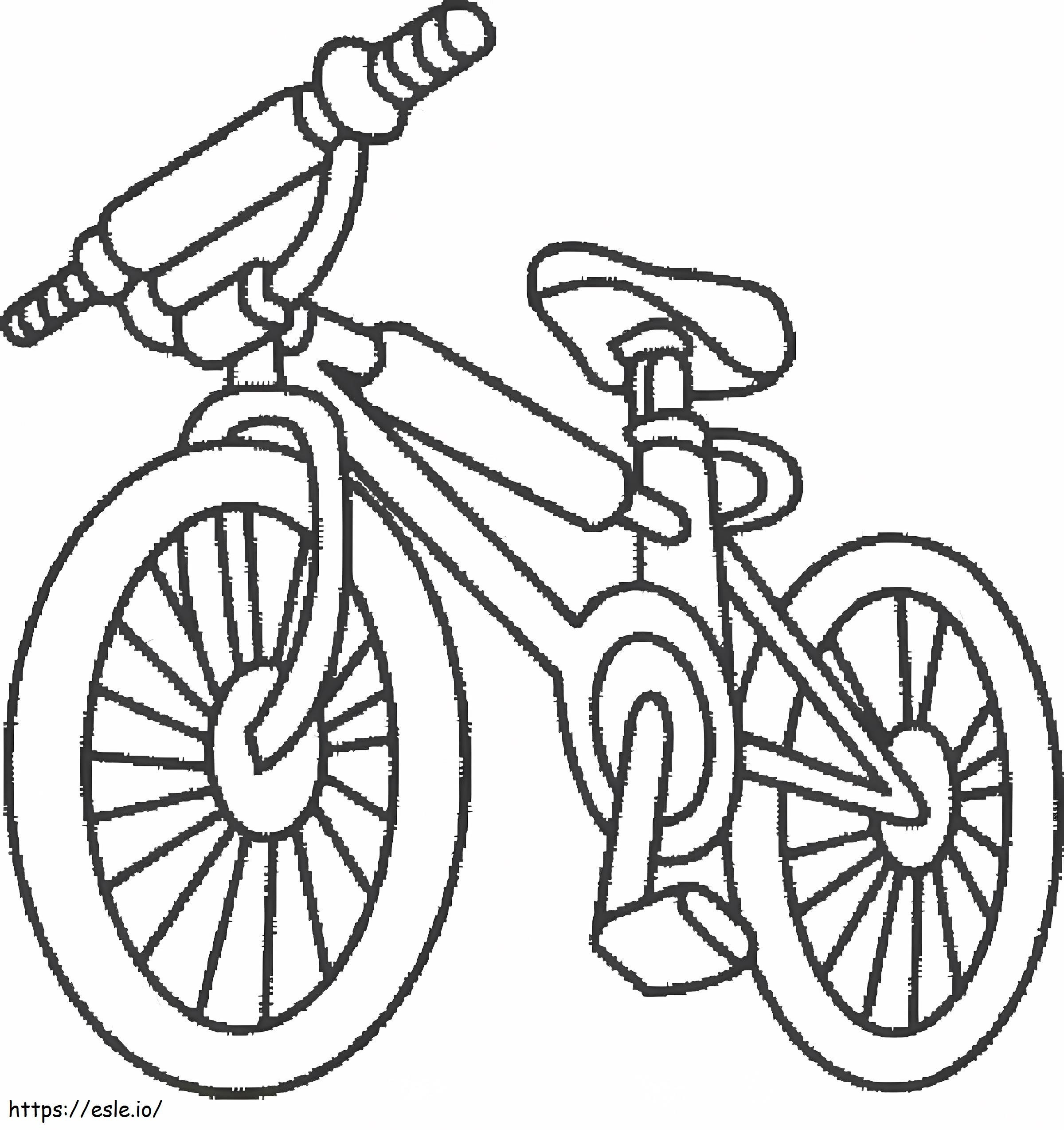 Bicicletta stampabile da colorare