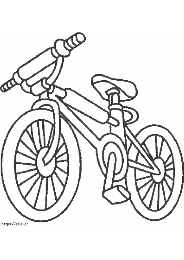 Bicicleta para impressão para colorir