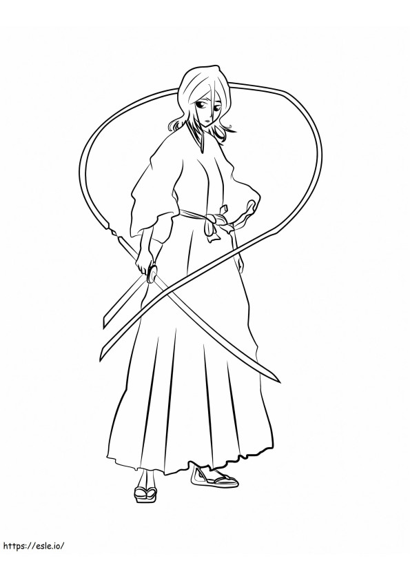 Impressionante Rukia Kuchiki para colorir