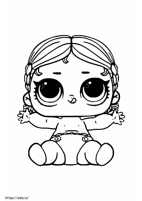 LOL Baby Little Sister Dancer coloring page