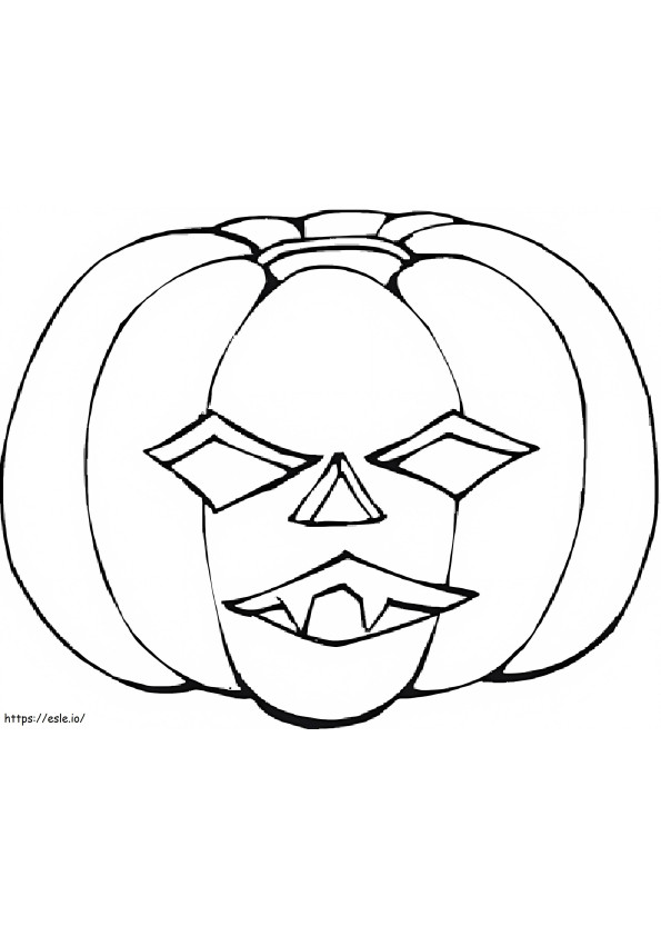 Máscara de Halloween 6 para colorir