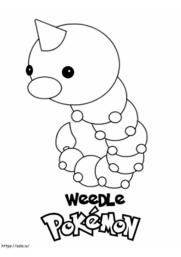 Weedle 6 coloring page