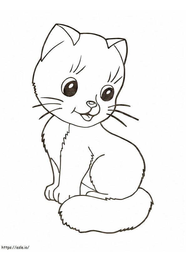 1585037770 Kitten coloring page
