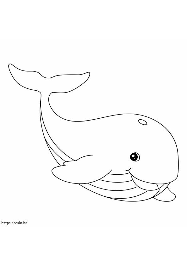 Wieloryb Zabawy kolorowanka