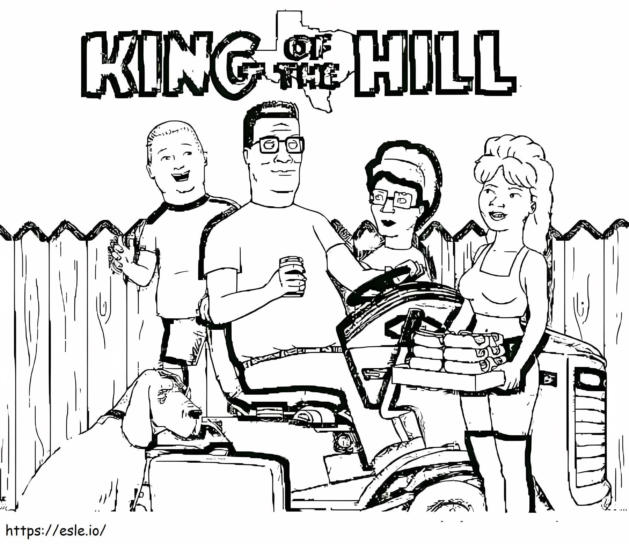 King Of The Hill Free Printable coloring page