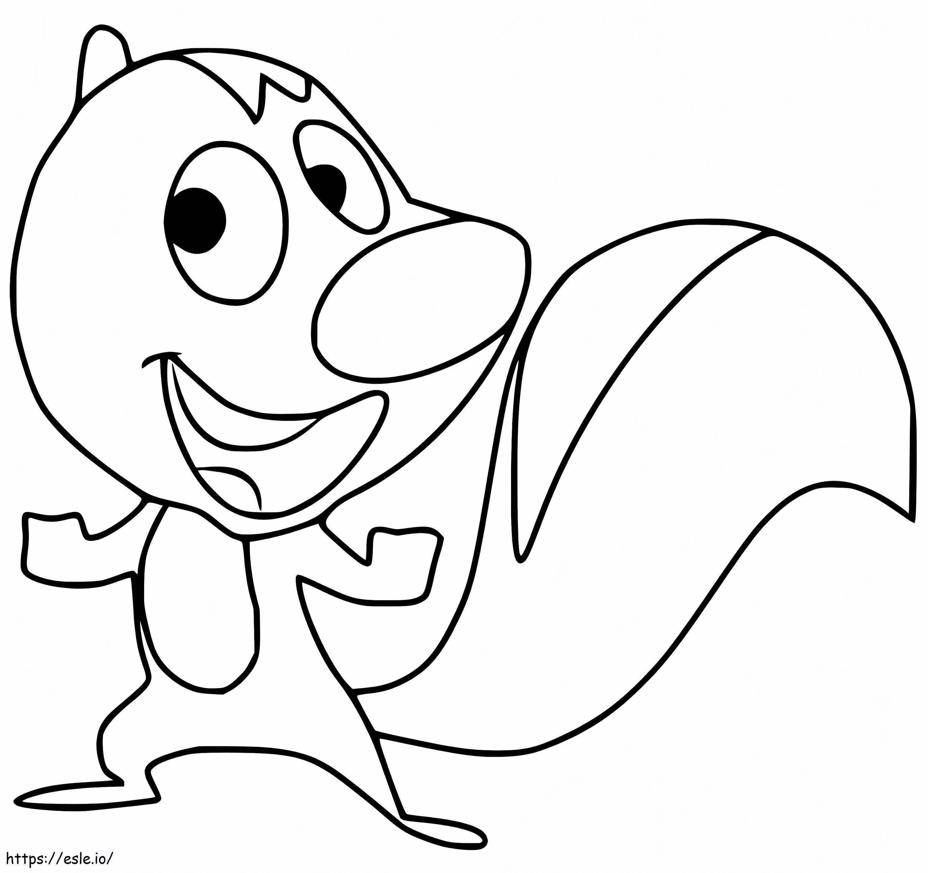 Happy Skunk coloring page