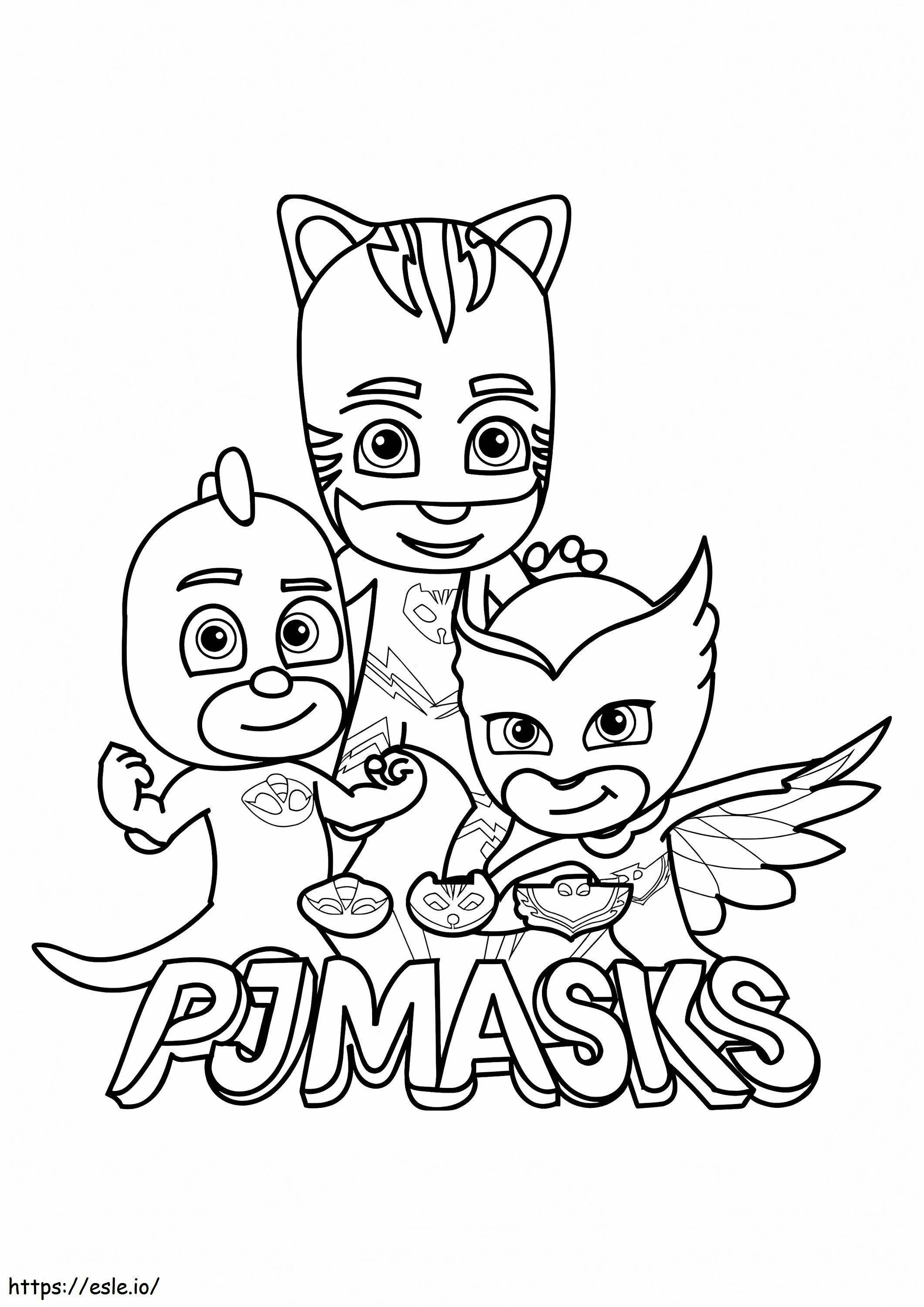 PJ Mask coloring page