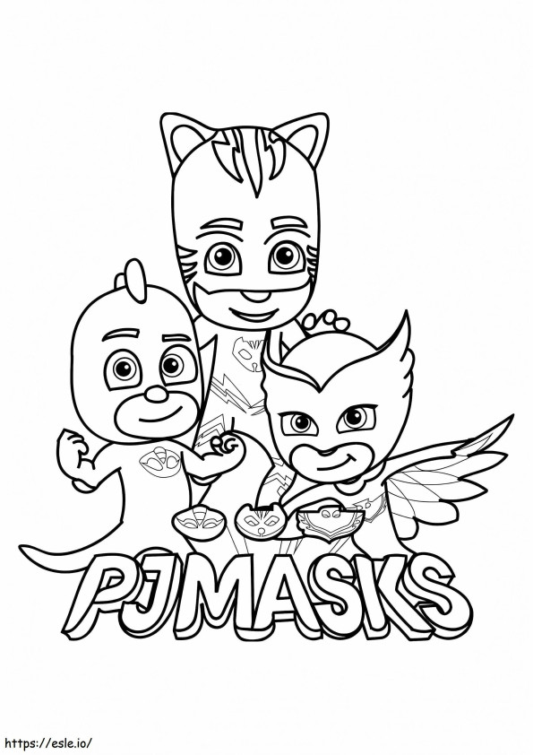 PJ Mask coloring page