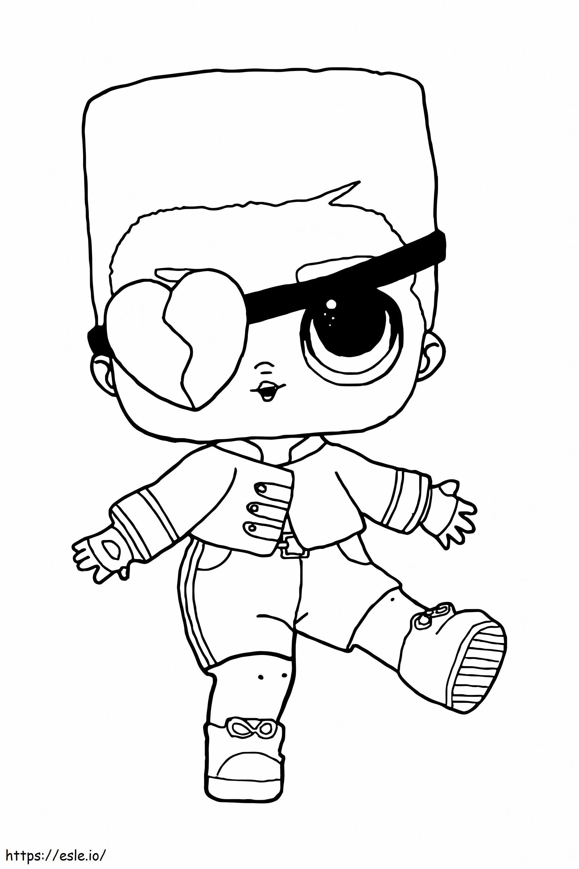 LOL Glitter Boy Soldier coloring page