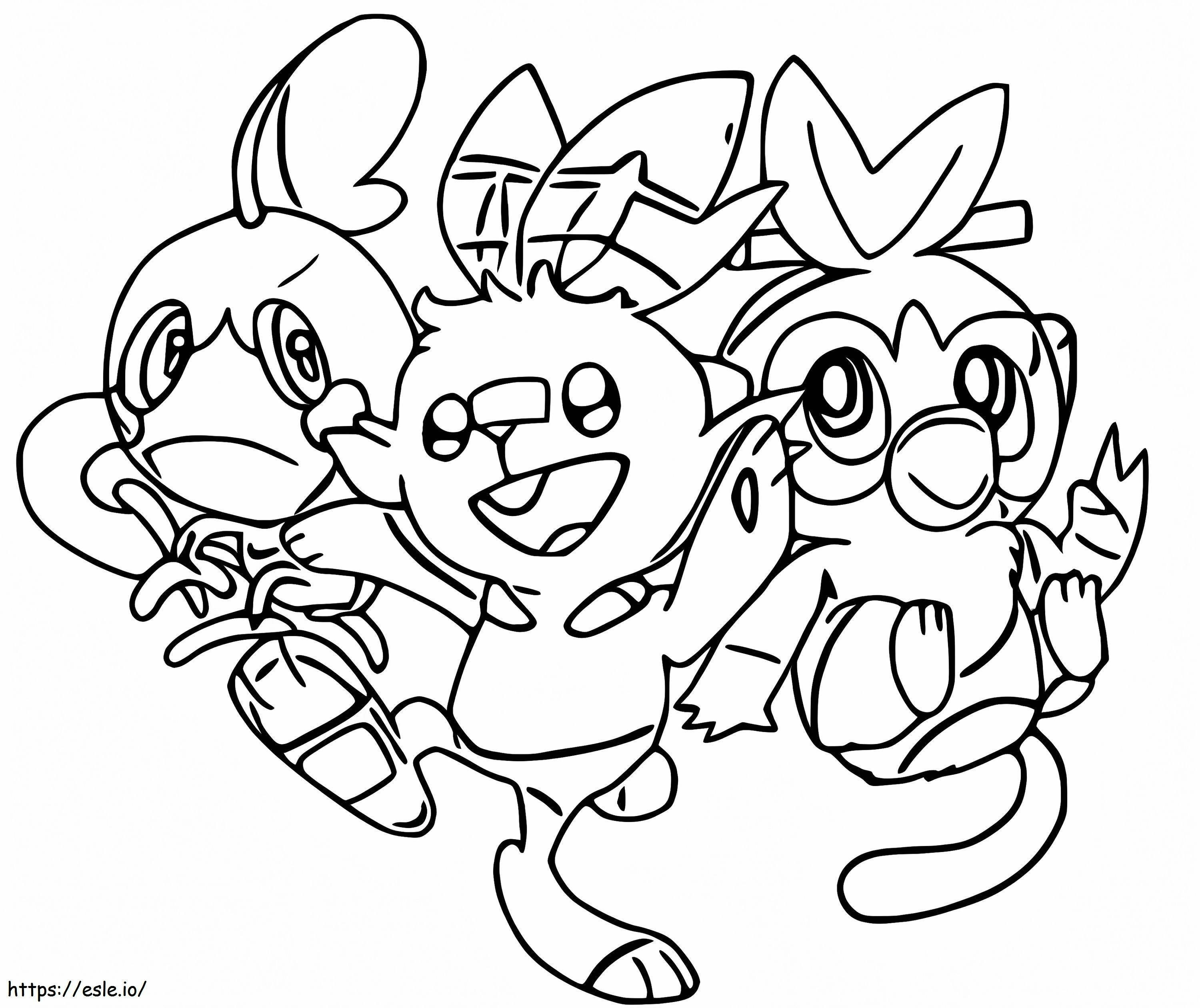 Sobble 5 coloring page