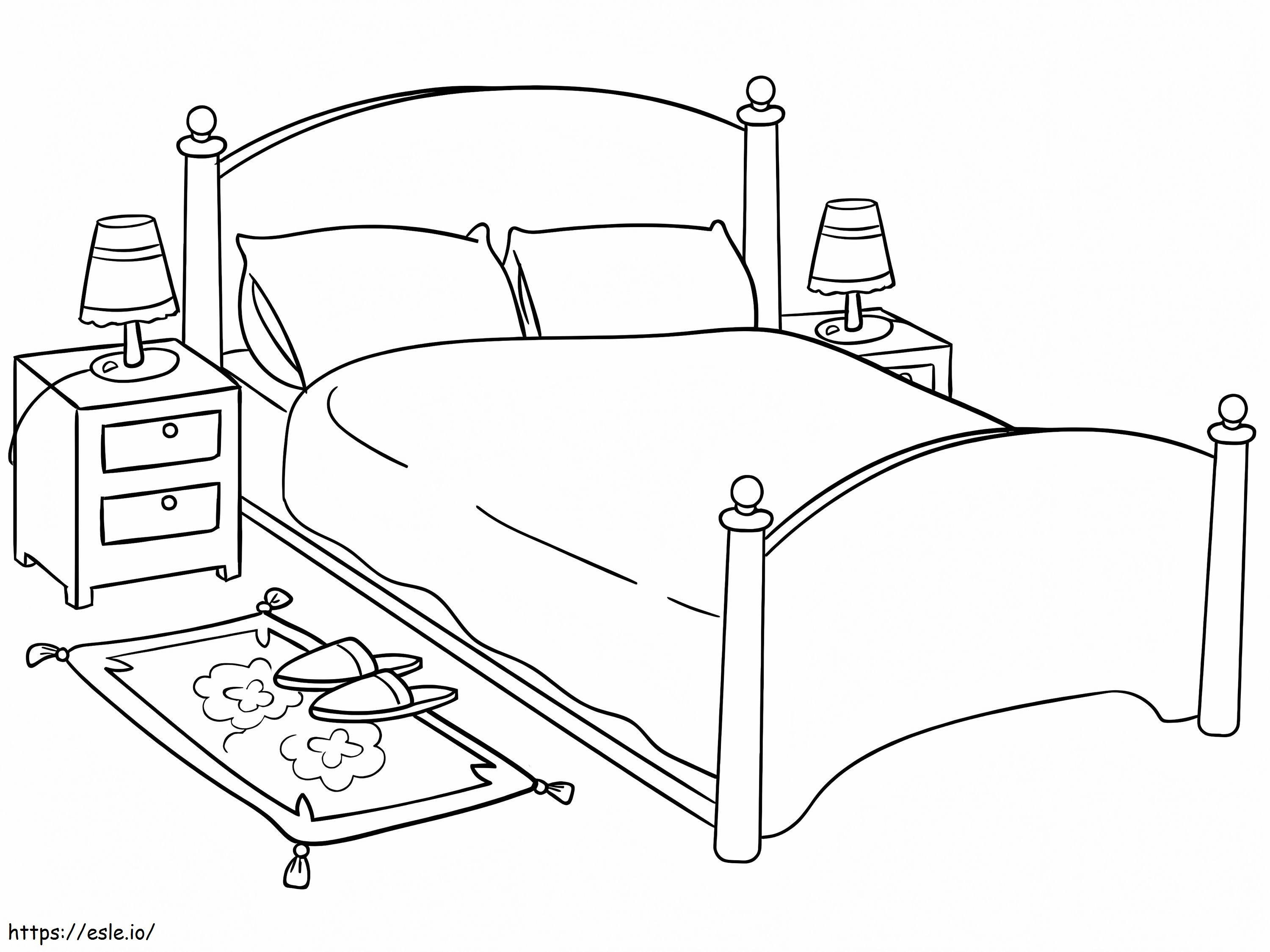 Bed To Print coloring page
