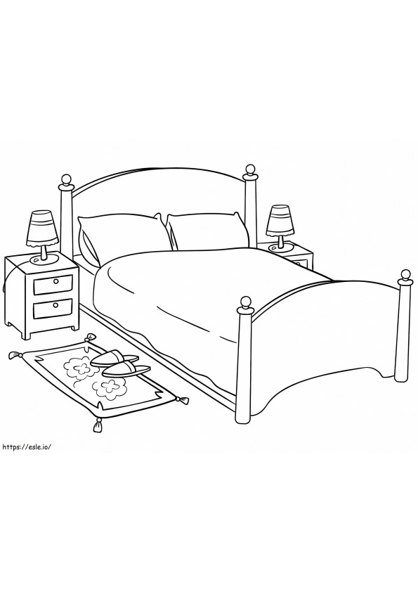 Bed To Print coloring page