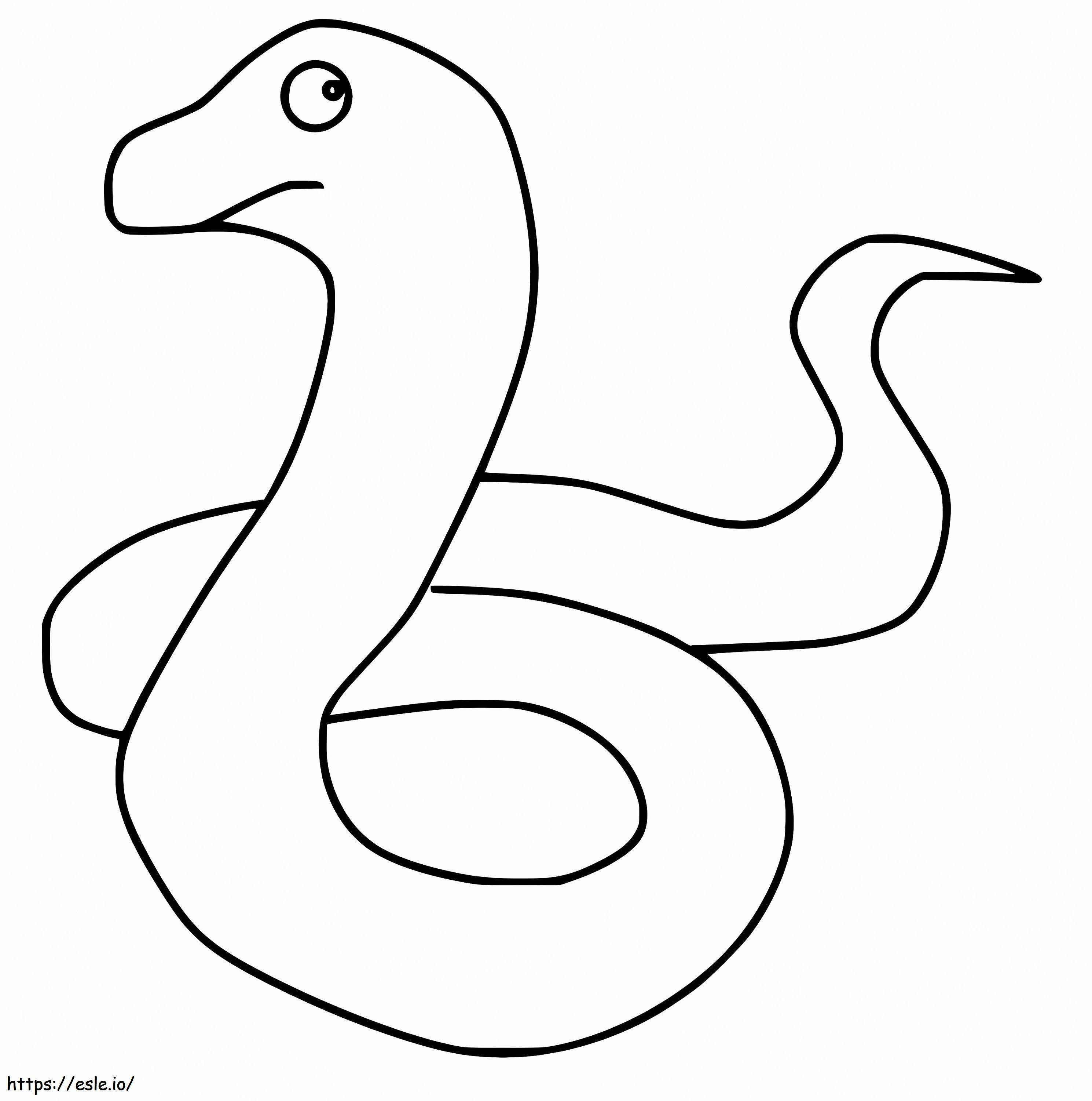 Snake From Gruffalo 1 coloring page