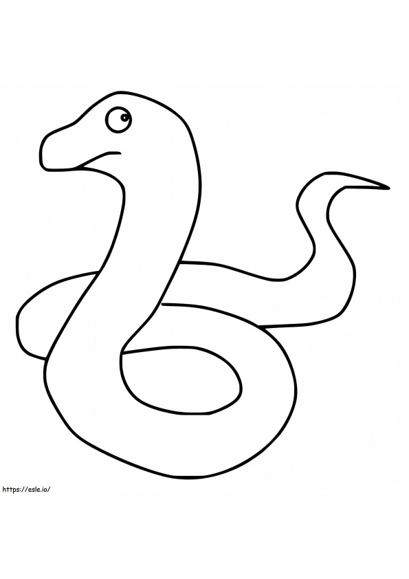 Käärme Gruffalosta 1 värityskuva