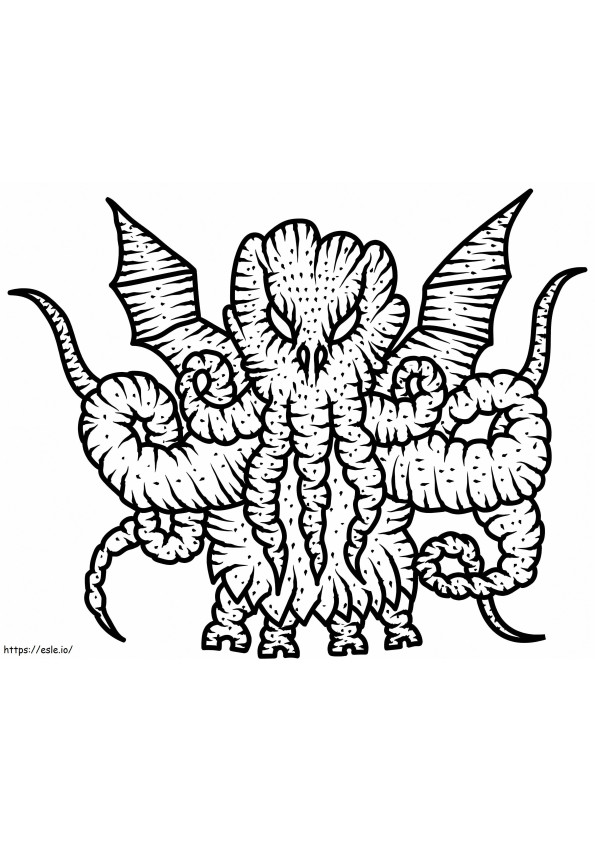 Cthulhu To Print coloring page