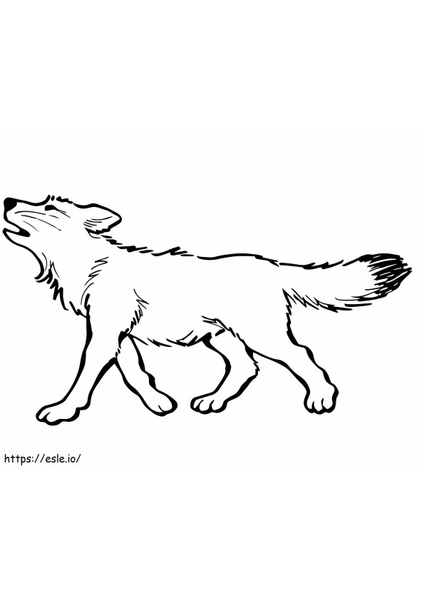 1527151660 Baby Wolf A4 coloring page