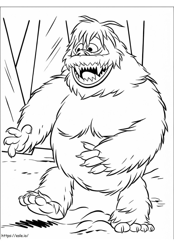 Coloriage Gros Bigfoot à imprimer dessin