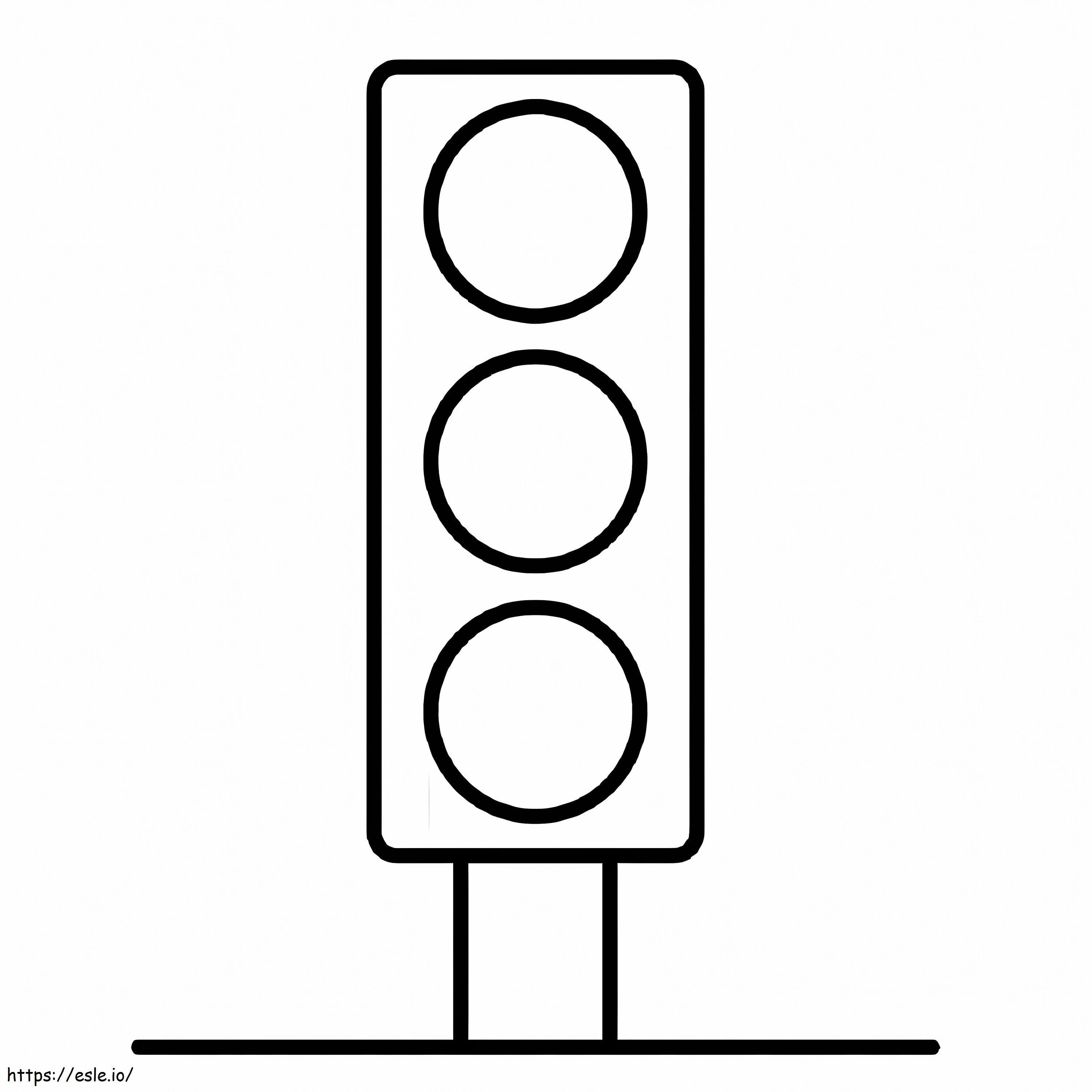 Normal Traffic Light coloring page