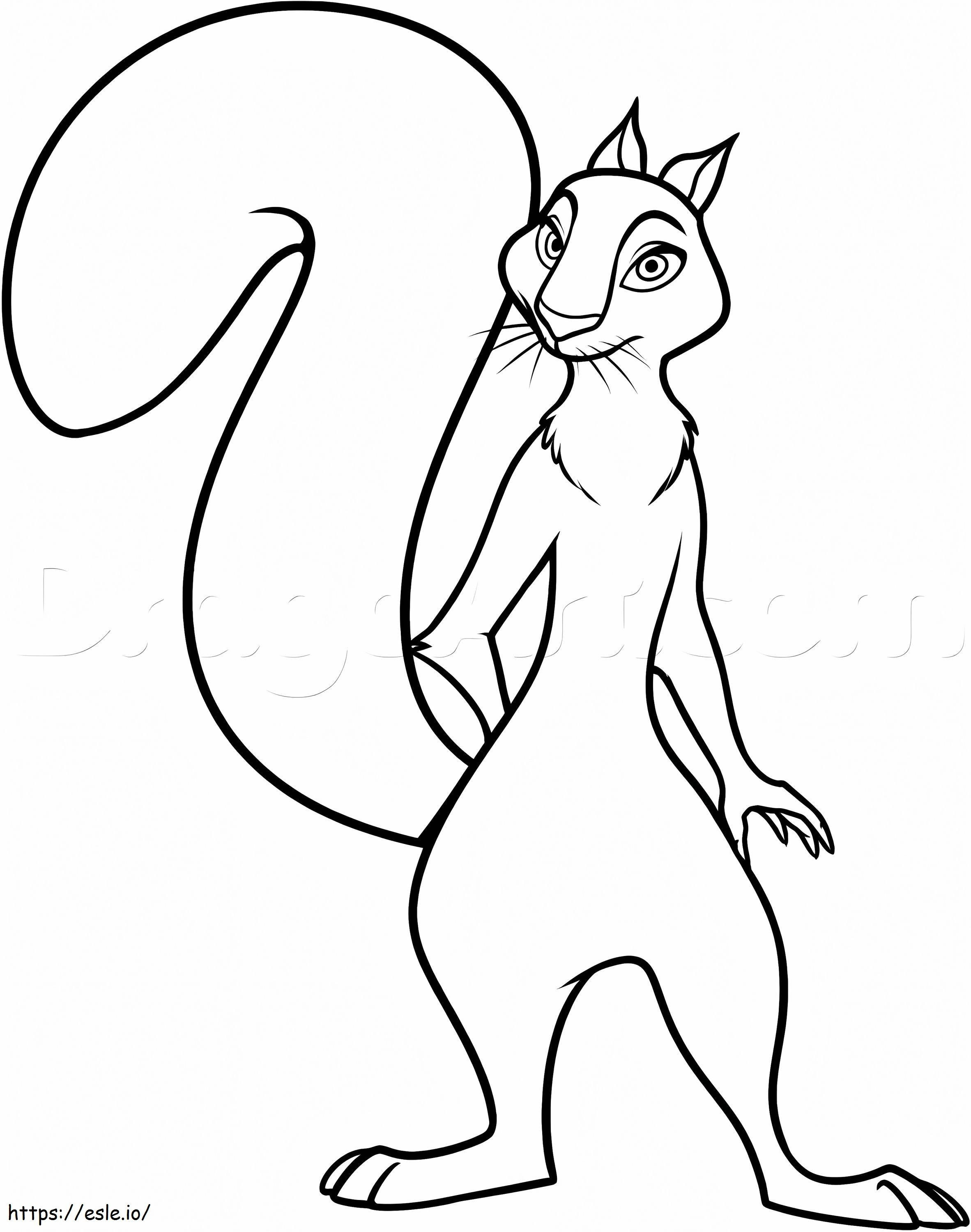 Andie From The Nut Job coloring page