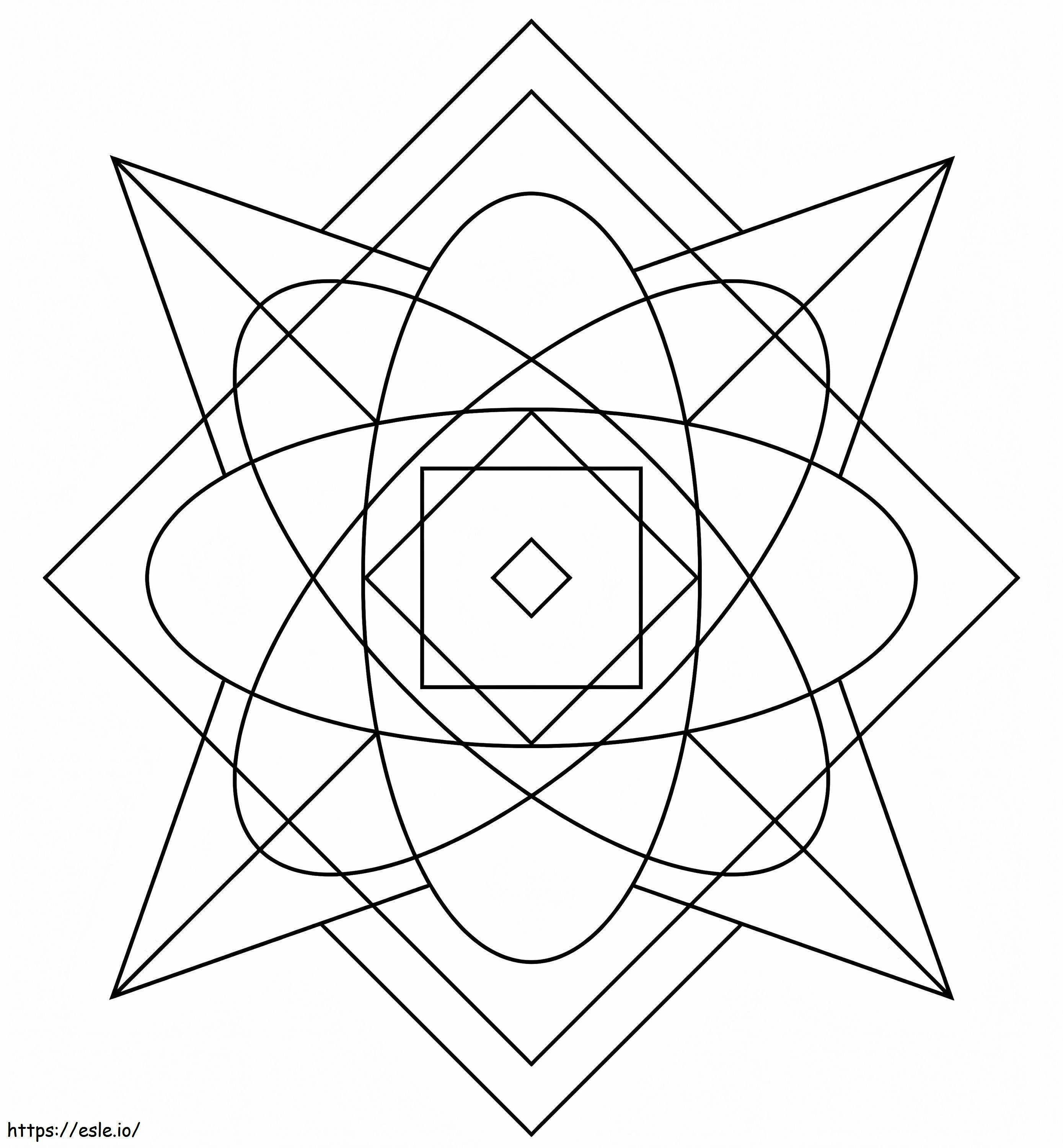 Kaleidoscope 17 coloring page