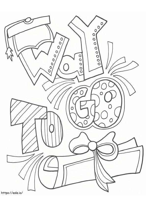 Way To Go coloring page