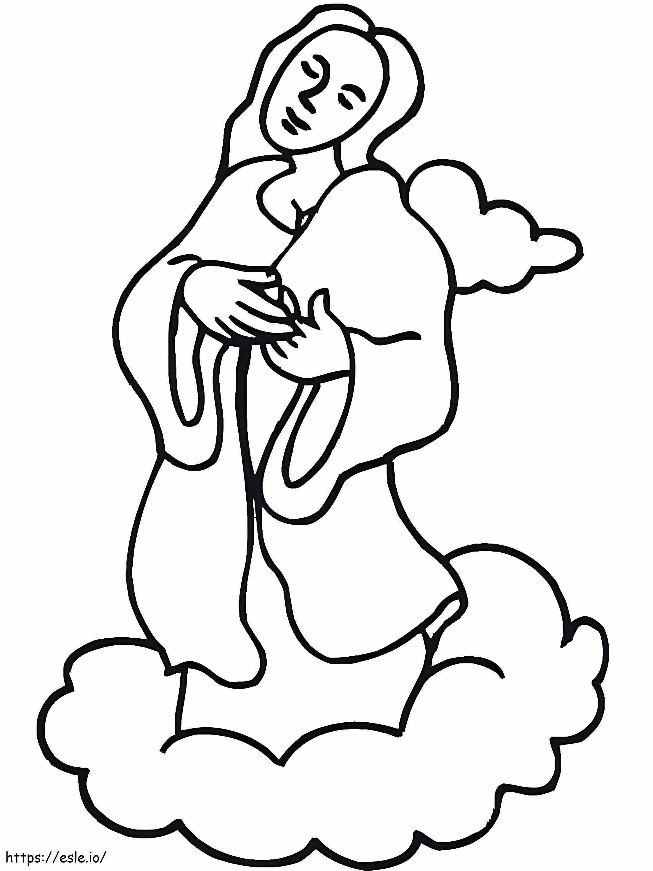 Maria Mãe de Jesus para imprimir gratuitamente para colorir
