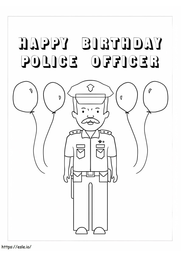 Police On Happy Birthday Police Officer