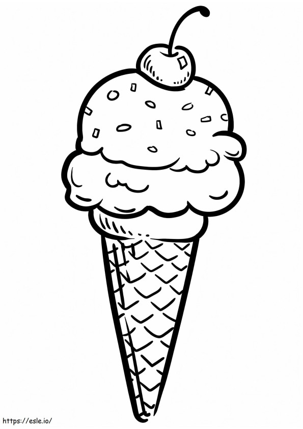 Înghețată pentru copii de colorat