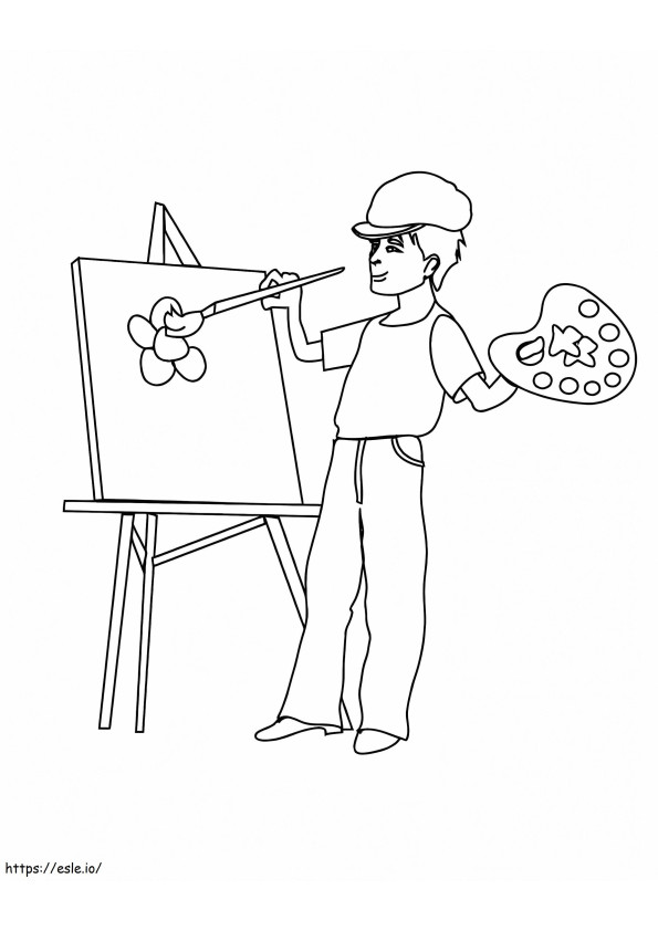 Young Artist coloring page