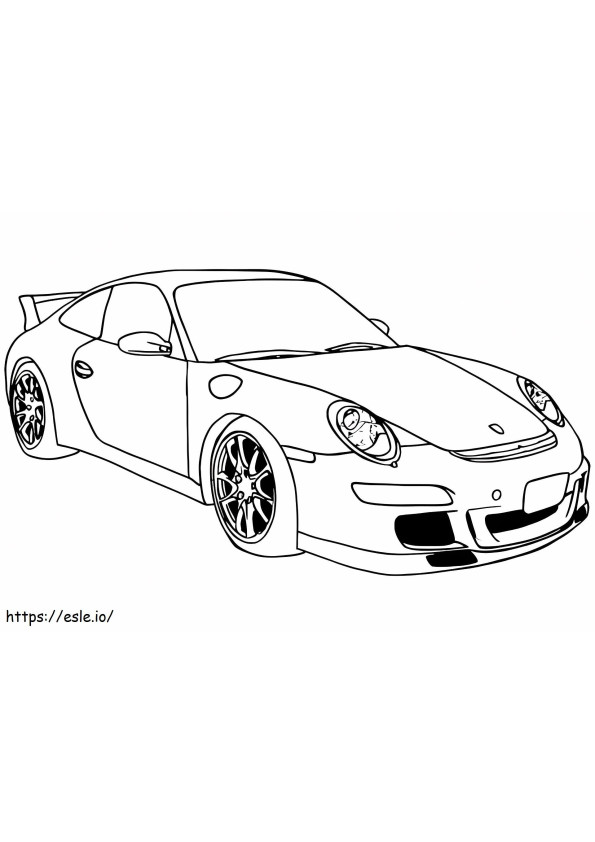 1527152808 Porsche 911 GT3 Gambar Mewarnai