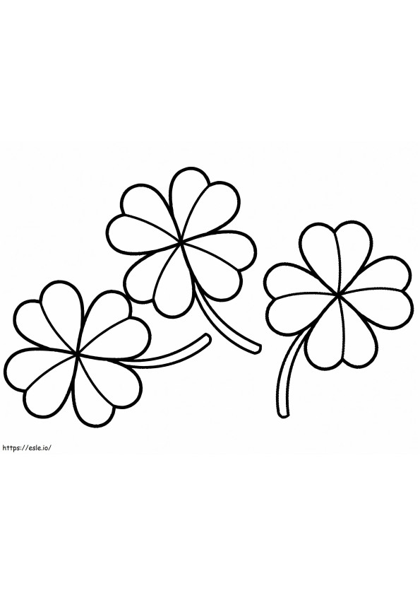 Four Leaf Clover 10 coloring page